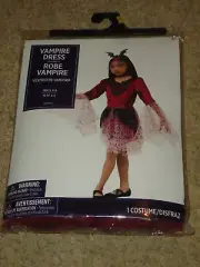Costume, Female, Vampire Dress, Child S 4-6, NIP