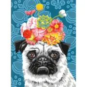DIMENSIONS - Social Anxiety Dog Paint by Number Kit 9" x 12" (91809)
