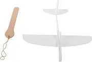 ERINGOGO Blank Foam Airplane Unfinished DIY Plane Model Paintable Glider Outdoor Flying Toy