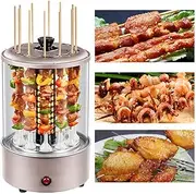 Vertical Electric BBQ Kebab Grill Machine Automatic Rotating Barbecue Smokeless Oven Rotary Household Lamb Skewers