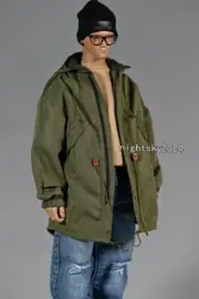 1/6 Male Army Green Windbreaker Jacket Coat Top Clothes For 12" Action Figure