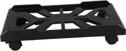 SHINEOFI PC Desktop Computer Bracket Computer Tower Stand Heavy Duty CPU Holder Computer Tower Holder Computer Case Stand CPU Tower Stand Under Desk CPU Holder Computer Tower Cart Black Abs