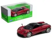 1/24 Welly Pagani Huayra with Black Top Diecast Model Car Red 24088