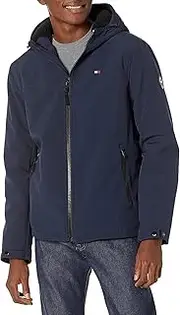[Tommy Hilfiger] Men's Lightweight Performance Softshell Hoody Jacket