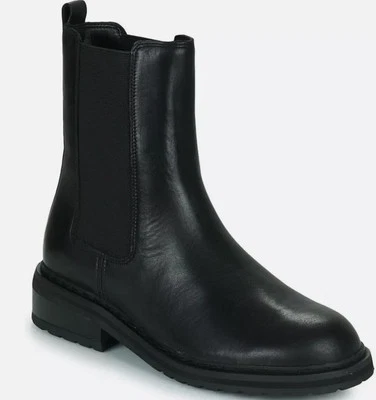 Clarks Tilham Chelsea Ladies Black Leather Boots Uk Size 5 D EUR 38