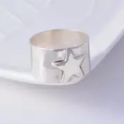 Handmade 925 Sterling Silver Star Ring Customizable Unique Design Gift For Her