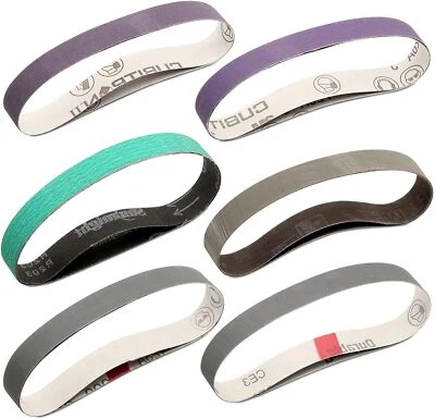 1 x 18 Inch Sanding Belts,Knife Sharpening Belt Kit Fits Work Sharp Blade Gri...
