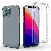 For iPhone 15 Plus Clear TPU+Acrylic Phone Cover Case Four Corners Shockproof Anti-Scratch Shell