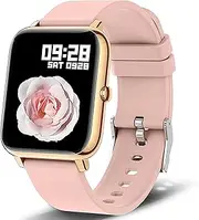 Smart Watch for Women Men, Popglory Smartwatch with Blood Pressure, Blood Oxygen, Sleep Monitor, Fitness Tracker with Heart Rate Tracking/Pedometer/Calories, Full Touch Fitness Watch for Android iOS