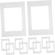Picture Frame Mats Frame Matting Paper Cardstock White Cardstock 10pcs for Art Prints Book Corners Protection
