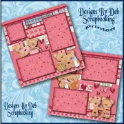 WE GO TOGETHER LIKE VALENTINES Premade Scrapbook Pages paper printed layout DBDS