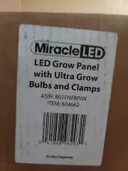 MIRACLE LED 602226 LED Grow Panel & Clamp On LED Full Spectrum Grow Light Kit