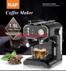 Espresso Coffee Machine Milk Frother 1.5L for Cappuccino and Caffe Latte 850W