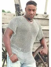 Medieval Aluminum Chain Mail XL Size Butted Chainmail Armor Reenactment LARP SCA