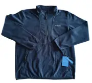 Columbia Sequoia Grove Half Zip Fleece Jacket Men's Large Black 2095901-010 NWT