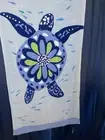 Vera Bradley TURTLE DREAM BEACH Towel RARE Oversized