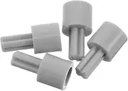 Motor Adapter Attachments 4pcs DIY Toy Car Wheel Connectors Suitable for Smart Vehicles Robot Parts Easy Maintenance Grey