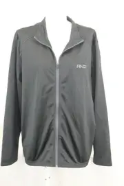 AND1 MEN'S BLACK WINDBREAKER ZIPPER SIZE L NEW WITH TAG