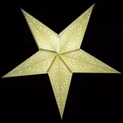 26" Solid White Dot Cut-Out Paper Star Lantern, Hanging Decoration