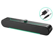 USB Wired Computer Speakers Stereo Sound 2 Bass Speaker Subwoofer For PC Laptop