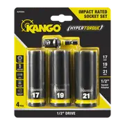 Kango 4 Piece Hypertorque Impact Rated Socket Set