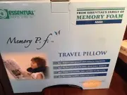 ESSENTIAL MEDICAL MEMORY FOAM TRAVEL PILLOW GRAY BRAND NEW SEALED IN BOX