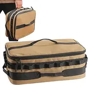 Camping Storage Bag,15L Large Tote Tool Storage Bag | Heavy-Duty Oxford Fabric Moving Bags, Utility Tote Bag Camping Cookware Organizer Trunk Organizer with Handle Pouxa
