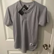 Russel Athletic Youth Gray Baseball Jersey Size Medium Dri-Power New w/Tags NWT!