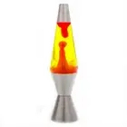 Diamond Motion Lamp - Silver with Red Yellow Retro Lava Lamp