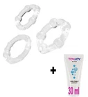 Silicone Phallic Penis Ring Against Premature Ejaculation Sex Toys Kit
