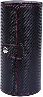 [CFZSALK] Watch Box Watch Holder Carbon Fiber PU Leather Roll Travel Portable Watch Box Wristwatch Holder Bracelet Rings Display Case Watch Case KeYJ