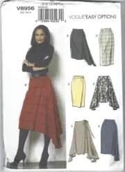 Vogue Sewing Pattern 8956, Skirts, 6 Variations, Size 6 - 14, Uncut