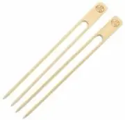 Natural Bamboo Double Skewers 9 Inch 25 Piece