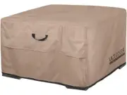Patio Fire Pit Table Cover Square 40 inch Outdoor Square - 40x40x20 Inch Brown