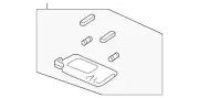 Genuine Honda Sun-Visor LT *NH836L* (Mirror) (Wisteria Light Gray) (83280-TLA-A1