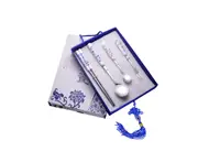 Stainless Steel Flatware Set,Chinese Blue and White Porcelain Tableware Set - 2