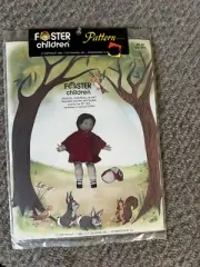Foster Children 1983 Poncho Football Hat Pattern For 26" Sculpture Dolls