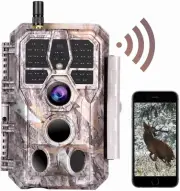 48MP 1296P Trail Camera Bluetooth Night Vision No Glow Waterproof Camera 100ft
