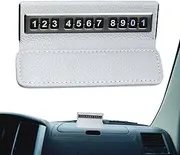 Temporary Car Parking Card Number Plate - Temporary Automobile Parking Plate Number Card | Telephone Number Plate, Parking Mobile Phone Numbers Plate for Car Dashboard 128/200)