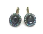 Mariana Earrings Simply Elegant Faceted Amethyst Crystal Swarovski My Treasur...