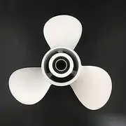 LUMIXE Propeller 10 1/4x11 Aluminum 10 Tooth Spline Engine Part, for Yamaha, Outboard Motor 20HP 25HP F25HP 4-Stroke 30HP Boat Propeller