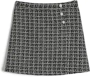 [Koton] Girls's Tweed Mini Button Detail Elastic Waistband Skirt