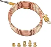 Replacement Thermocouple, Universal Thermocouple Assembly, Flameout Protection Device Temperature Sensor Probe for Oven Gas Furnaces Boilers Water Heaters (1200mm)