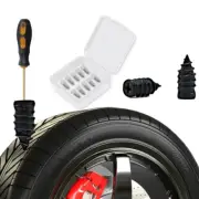 10x Car Tubeless Vacuum Tyre Puncture Repair Kit Screw Nail Tire Patch Plug Fix♪