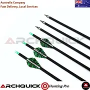 12pcs x ARCHQUICK 31'' Carbon Arrows Archery Bow Hunting Sports Arrows SP500