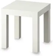 IKEA LACK Side Table White Classic Design End Table Light Weight - 13 3/4x13 3/4