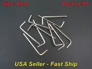 10 Pieces Nickel Plated 2mm (M2) 5/64" Allen Wrench Hex Key
