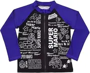 [Bandai Hobby] Super Mario Rash Guard, Children's Clothing, Swimsuit, Boys, UV Care, Swimwear, Mario Bowsa, Luigi, Boys, Character Children's Clothes, Boys