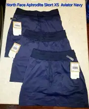 3x New The North Face Aphrodite Skort Womens Aviator Navy Blue Sz XS Free Ship!