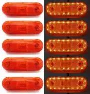 10 x 24V Orange Marker Side Corner Lights 20 LEDs for Scania MAN Volvo DAF